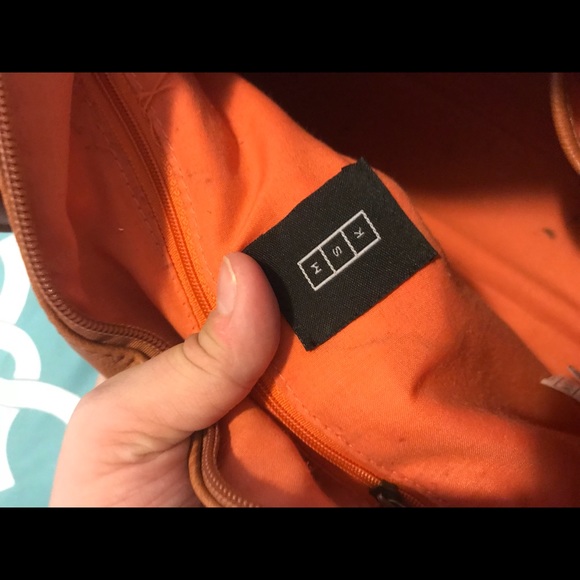 MSK Tan Leather Handbag with Crossbody Strap - Picture 5 of 8